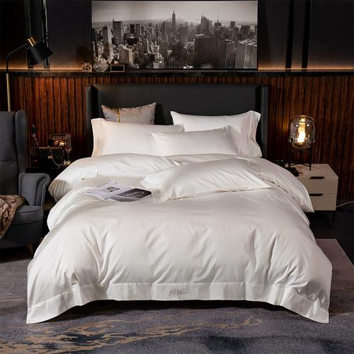 套件100支长绒棉四件套全棉纯棉床单被套北欧式酒店床上用品冬季